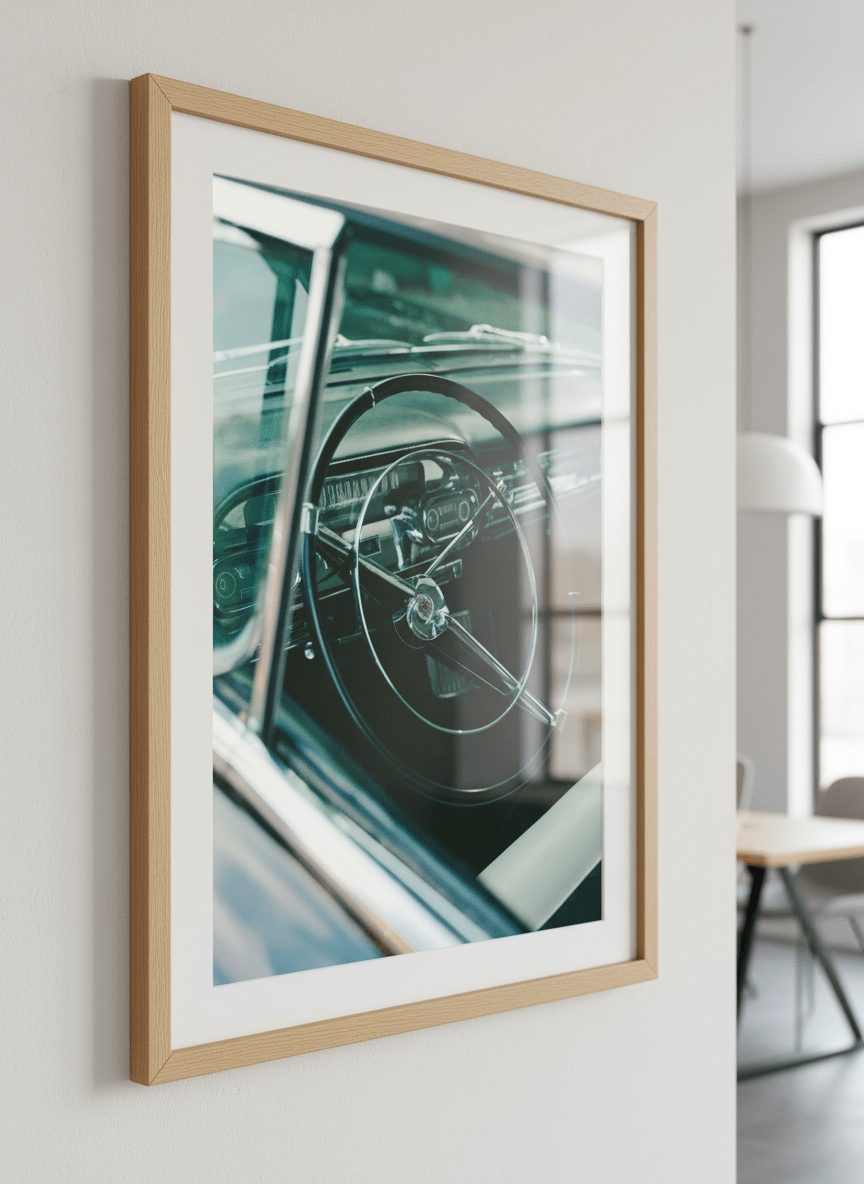 Contemporary wall art featured in a bright modern office workspace