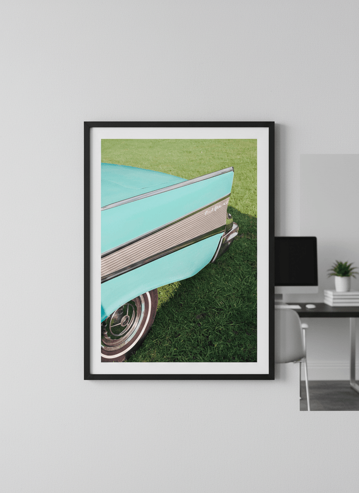 Contemporary wall art featured in a bright modern office workspace