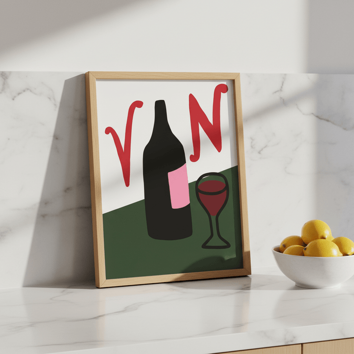 Classy Vino by Adele Scott wall - art - picture - poster