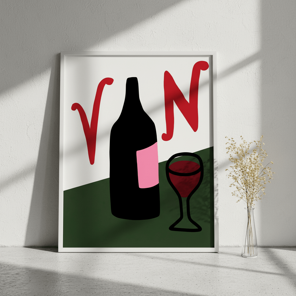 Classy Vino by Adele Scott wall - art - picture - poster