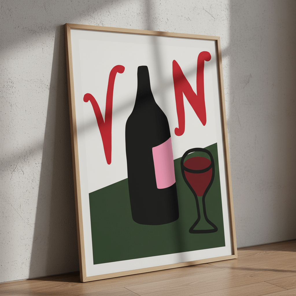 Classy Vino by Adele Scott wall - art - picture - poster