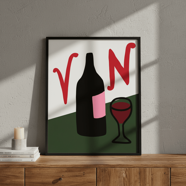 Classy Vino by Adele Scott wall - art - picture - poster