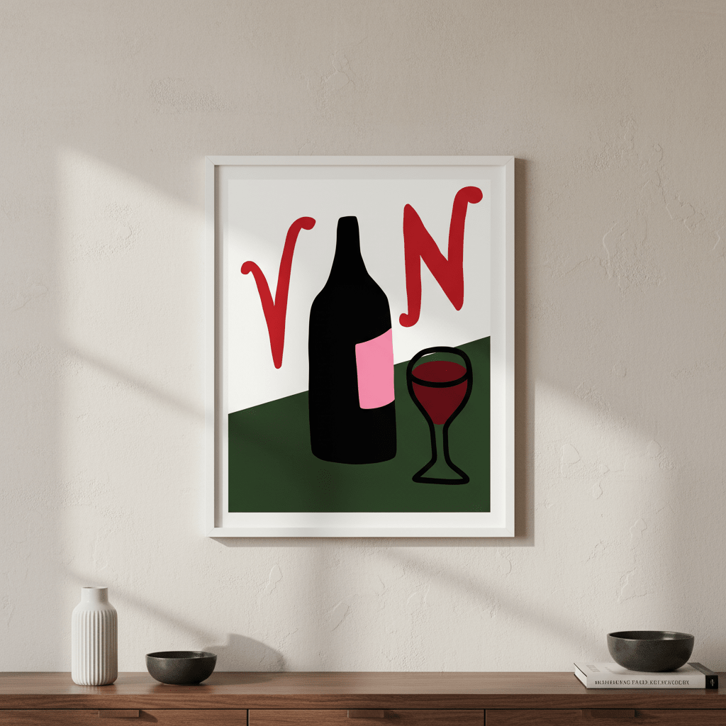 Classy Vino by Adele Scott wall - art - picture - poster