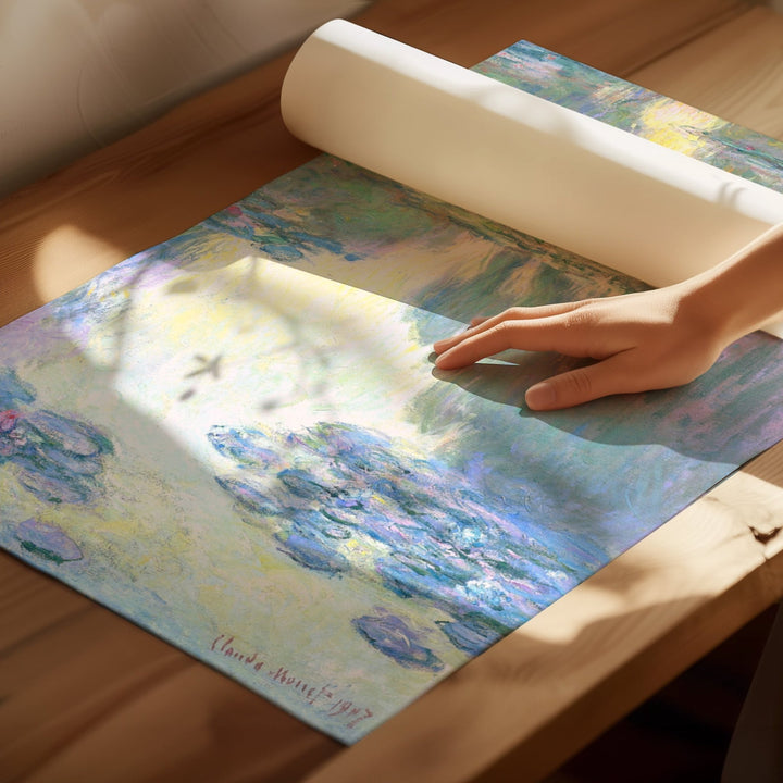 Claude Monet Exhibition Water Lillies Trio wall - art - picture - poster