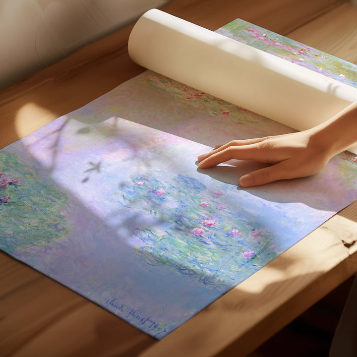 Claude Monet Exhibition Water Lillies Trio wall - art - picture - poster