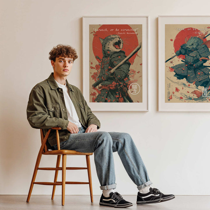 Claw and Fin Set of 2 Japanese Posters wall - art - picture - poster