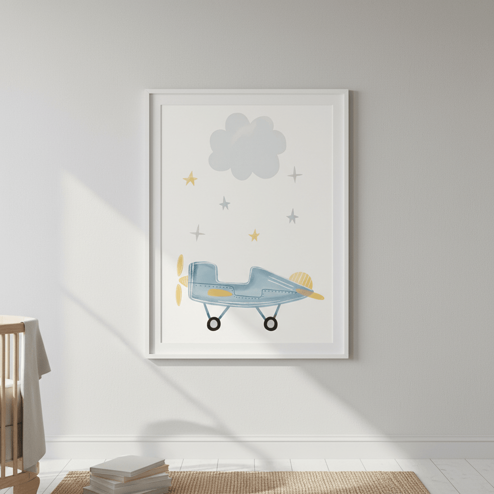 Cloud Airplane by Menina Lisboa wall - art - picture - poster