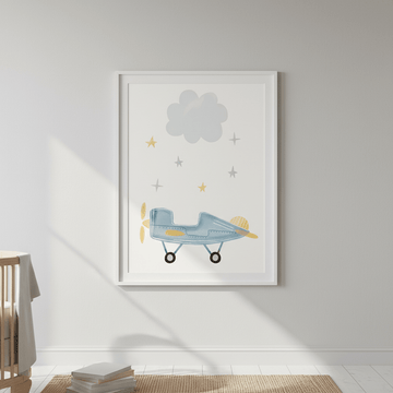 Cloud Airplane by Menina Lisboa wall - art - picture - poster