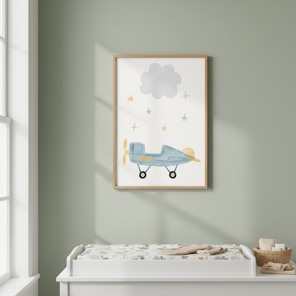 Cloud Airplane by Menina Lisboa wall - art - picture - poster