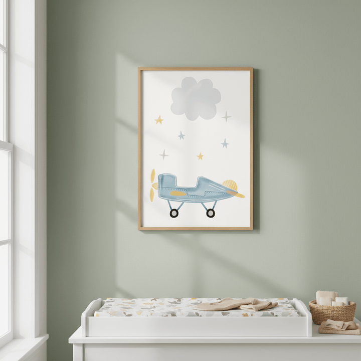 Cloud Airplane by Menina Lisboa wall - art - picture - poster