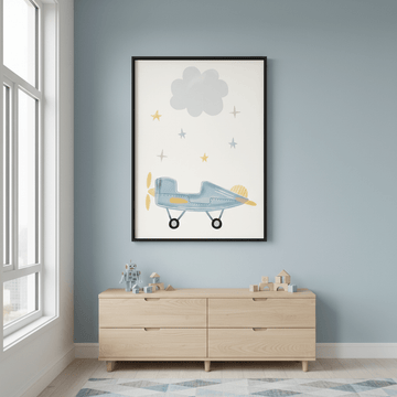 Cloud Airplane by Menina Lisboa wall - art - picture - poster