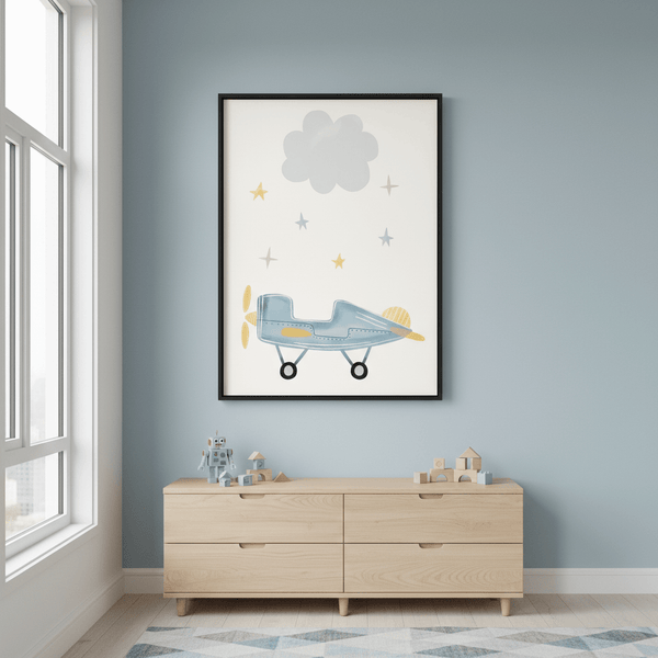 Cloud Airplane by Menina Lisboa | Art & Canvas Print