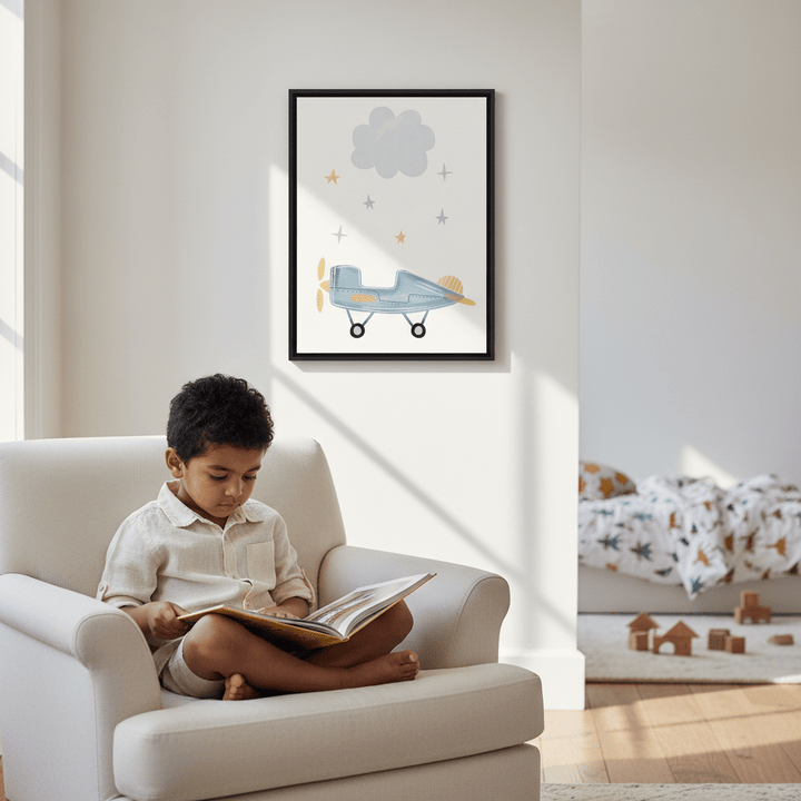 Cloud Airplane by Menina Lisboa wall - art - picture - poster