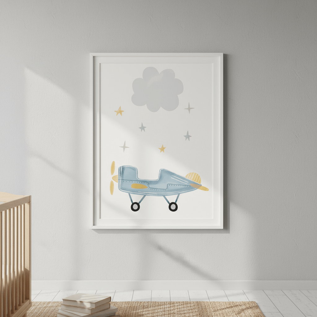Cloud Airplane by Menina Lisboa wall - art - picture - poster