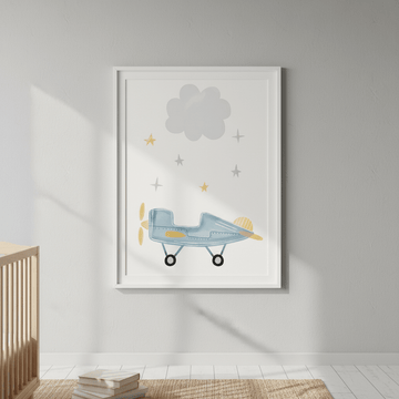 Cloud Airplane by Menina Lisboa wall - art - picture - poster