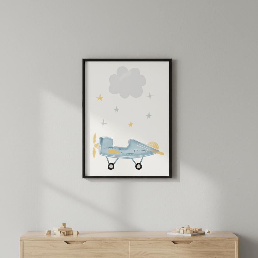 Cloud Airplane by Menina Lisboa wall - art - picture - poster