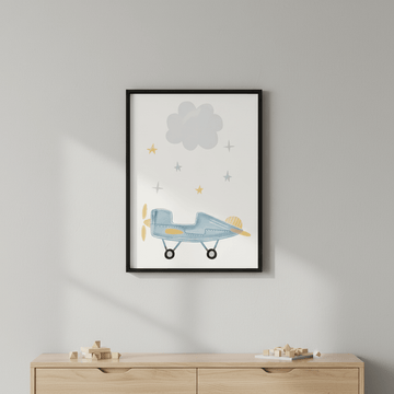 Cloud Airplane by Menina Lisboa wall - art - picture - poster
