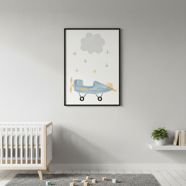 Cloud Airplane by Menina Lisboa wall - art - picture - poster