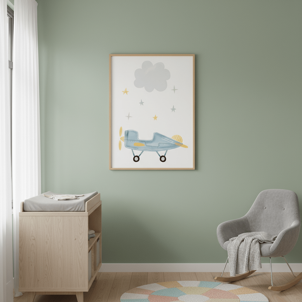 Cloud Airplane by Menina Lisboa wall - art - picture - poster