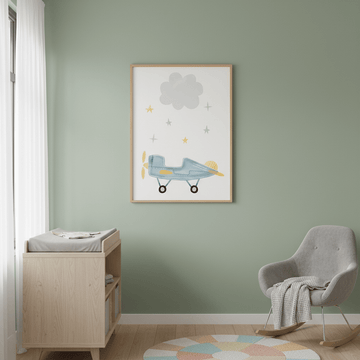 Cloud Airplane by Menina Lisboa wall - art - picture - poster