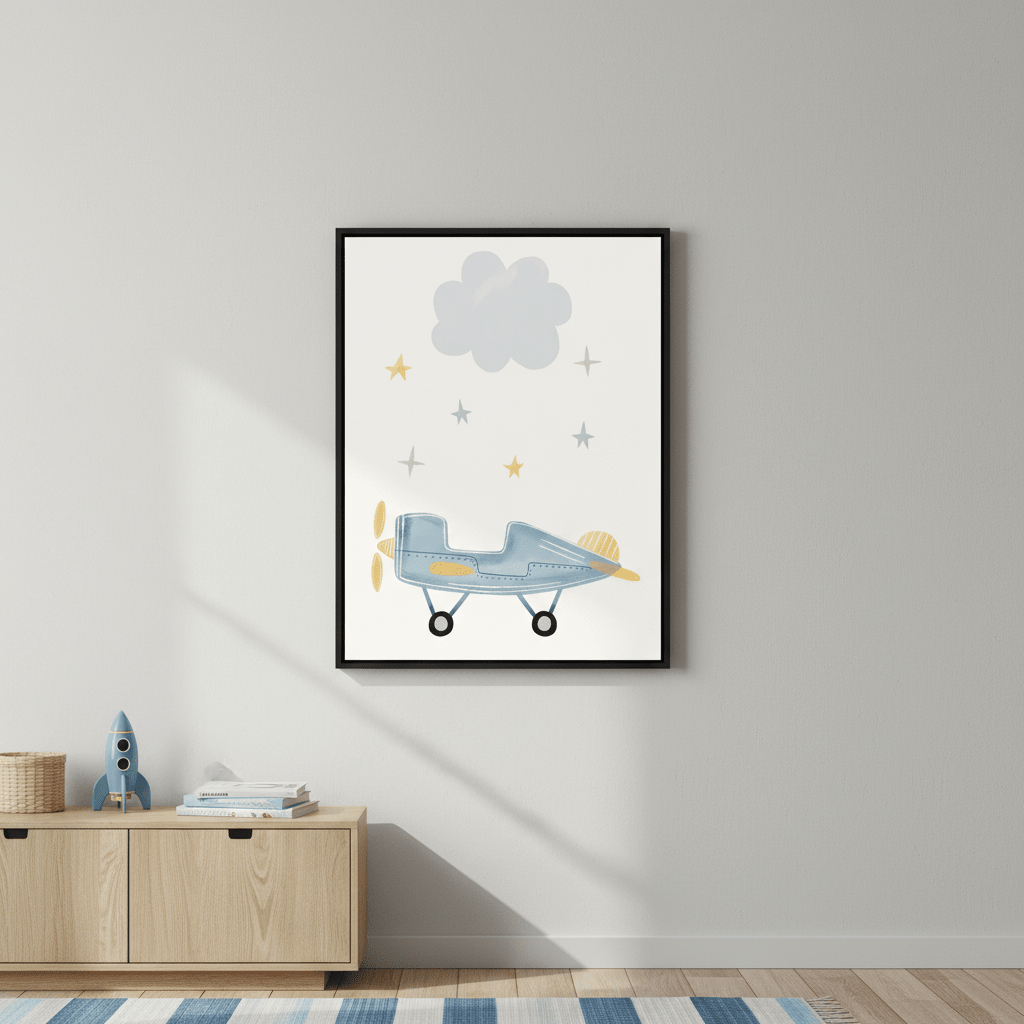 Cloud Airplane by Menina Lisboa wall - art - picture - poster