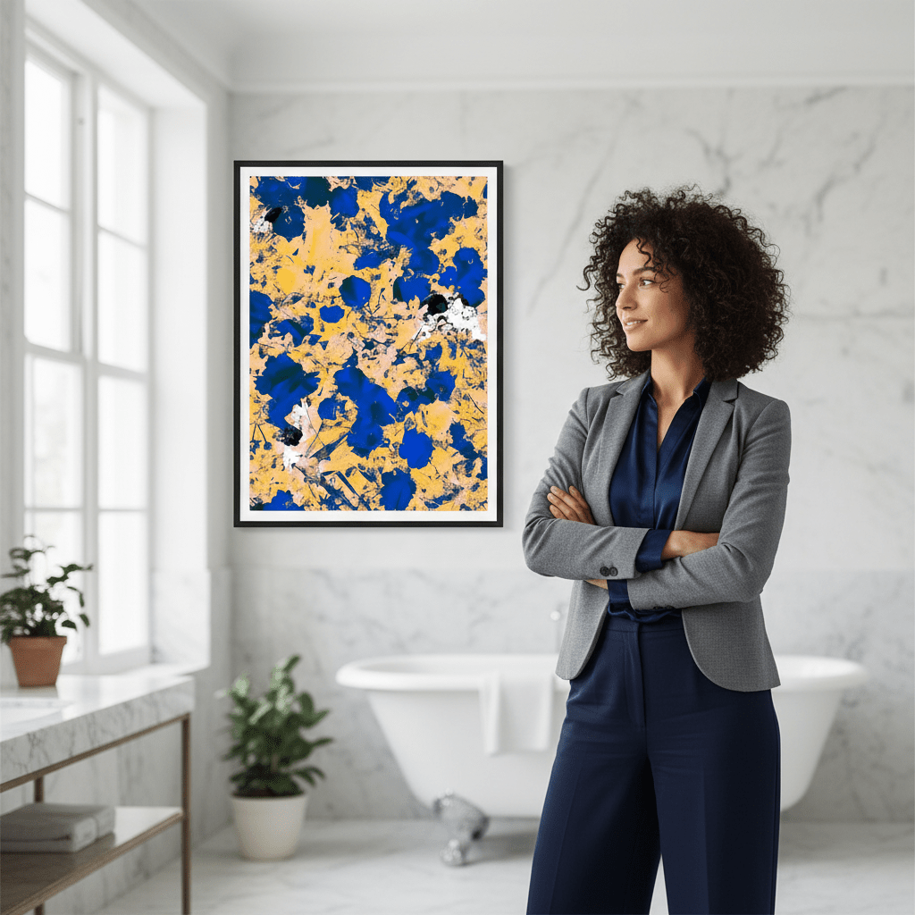 Cobalt Green by 83 Oranges wall - art - picture - poster