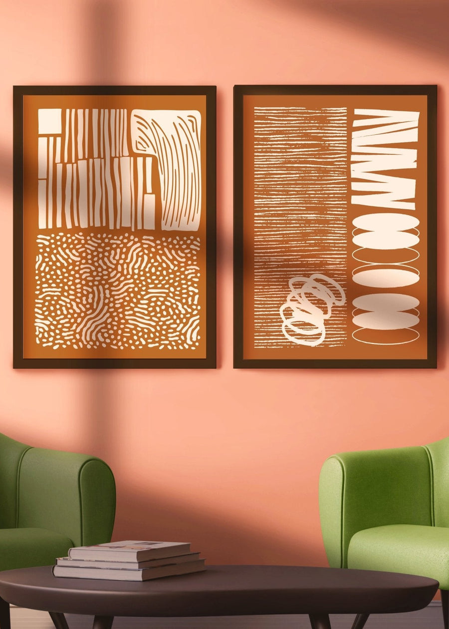 Code Line Language Set of 2 by Lisa Solomoniuk
