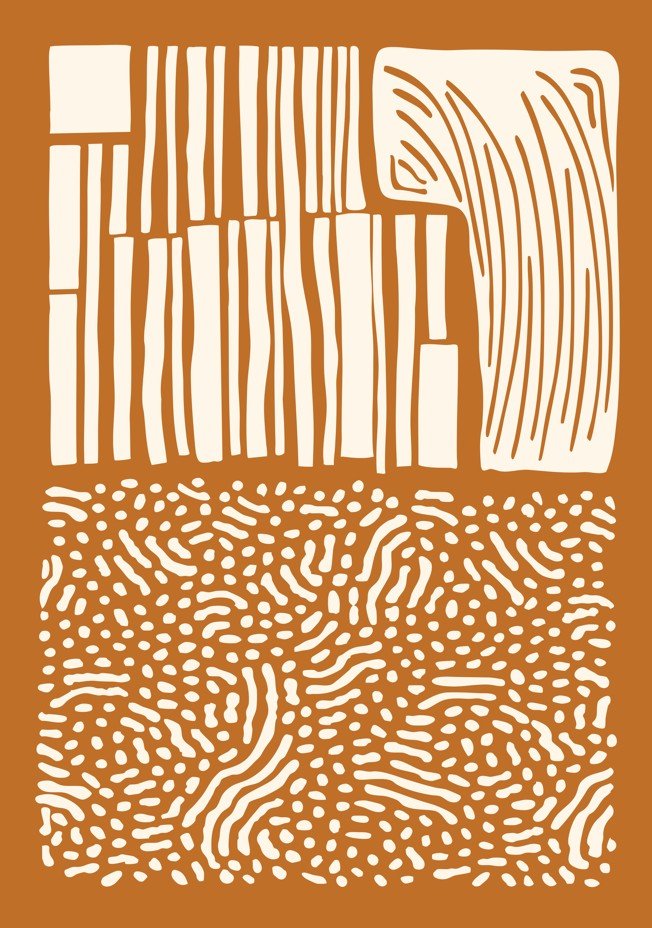 Code of the Lands print wall art abstract modern frame