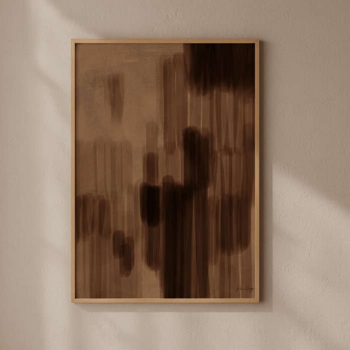 Coffee Abstract by Julia Cheney wall - art - picture - poster