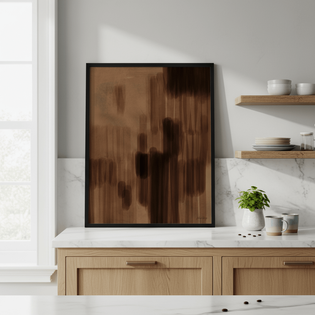 Coffee Abstract by Julia Cheney wall - art - picture - poster