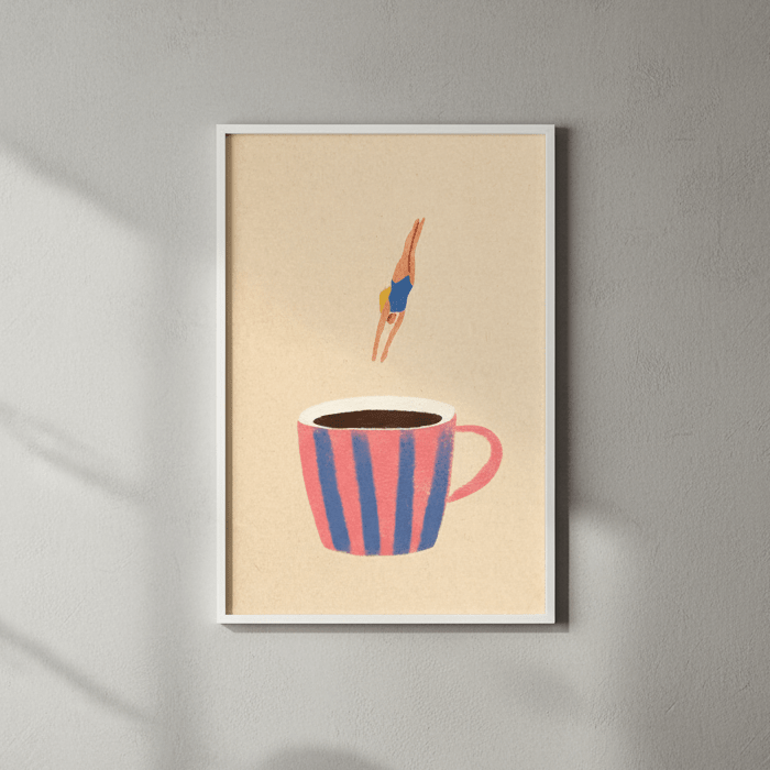Coffee Dive by Henry Rivers wall - art - picture - poster