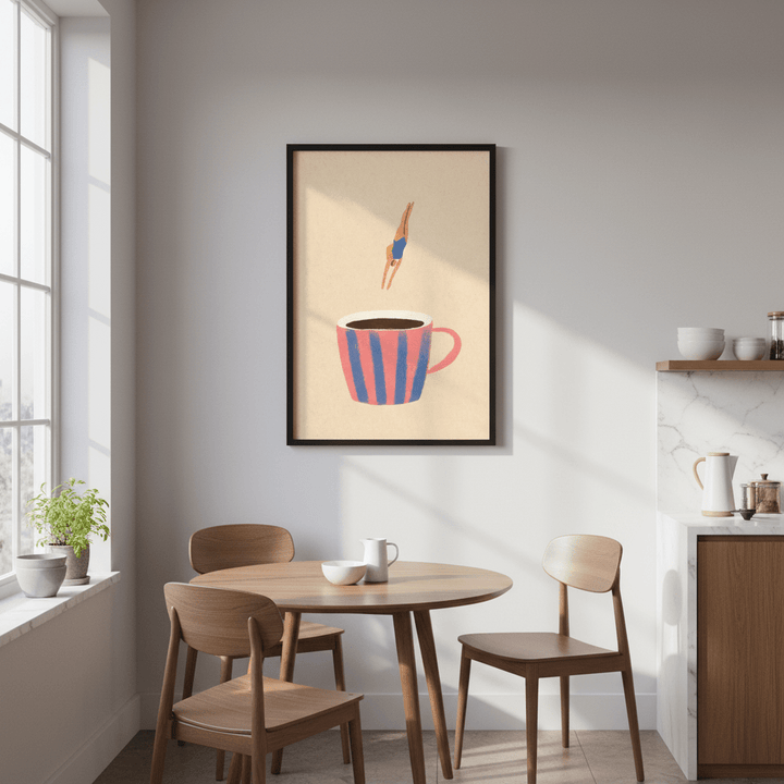 Coffee Dive by Henry Rivers wall - art - picture - poster