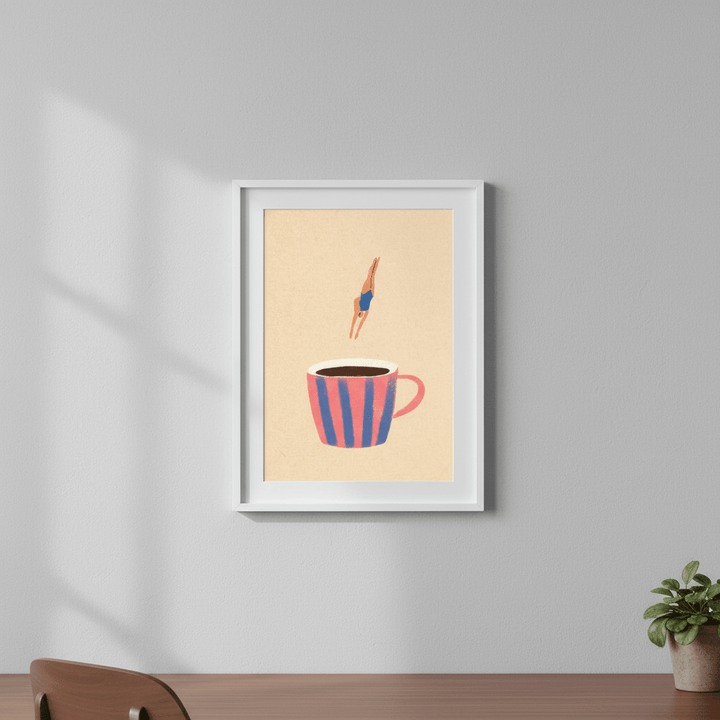Coffee Dive by Henry Rivers wall - art - picture - poster
