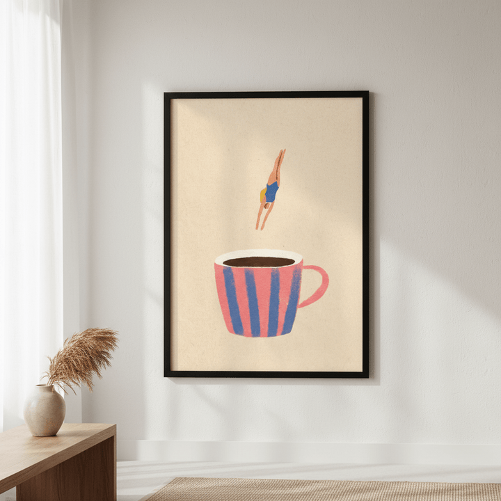 Coffee Dive by Henry Rivers wall - art - picture - poster