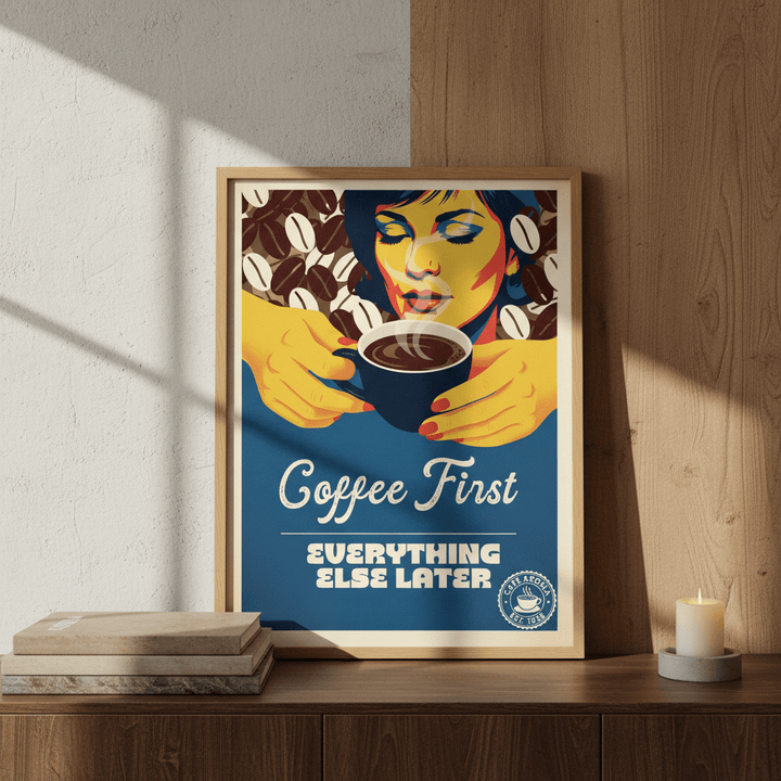 Coffee First, Everything Else Later wall - art - picture - poster