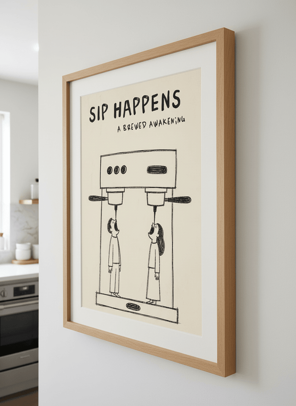 Coffee Sip Happens Wall Art Print