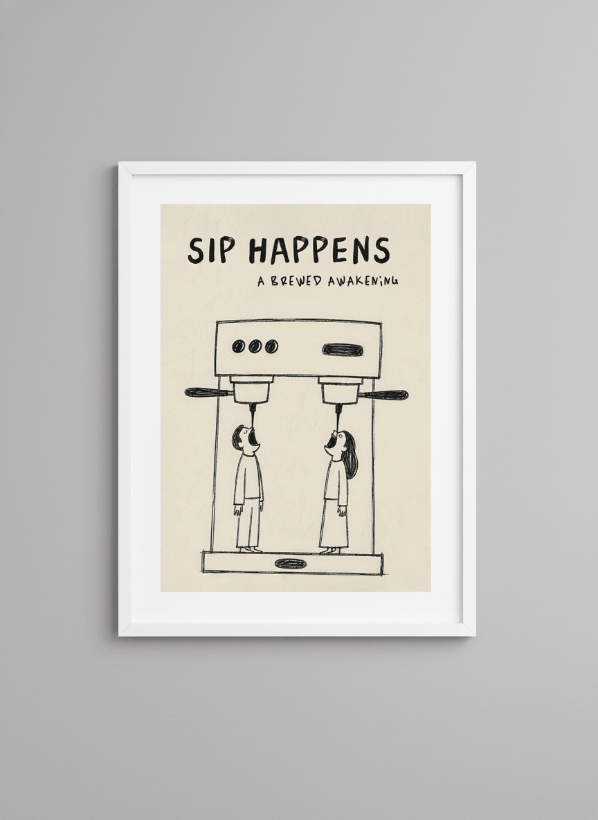 Contemporary wall art featured in a bright modern office workspace