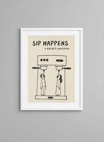 Contemporary wall art featured in a bright modern office workspace
