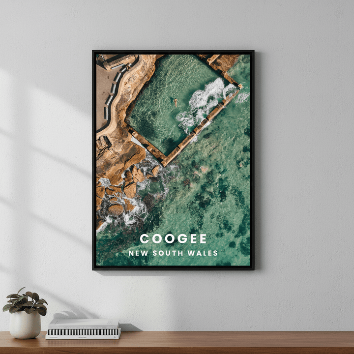 Cogee Rockpool Travel Poster, NSW by L10 wall - art - picture - poster