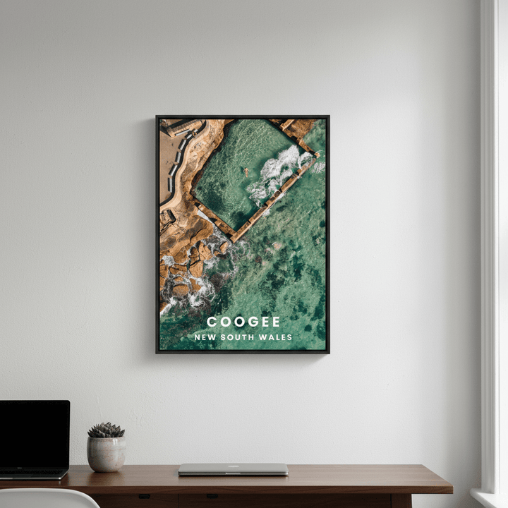 Cogee Rockpool Travel Poster, NSW by L10 wall - art - picture - poster
