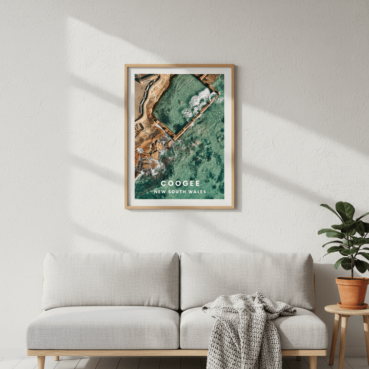 Cogee Rockpool Travel Poster, NSW by L10 wall - art - picture - poster