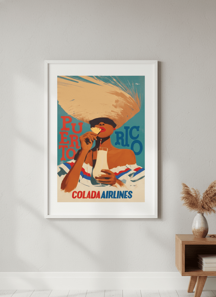 Modern wall art styled above a sofa in a neutral living room