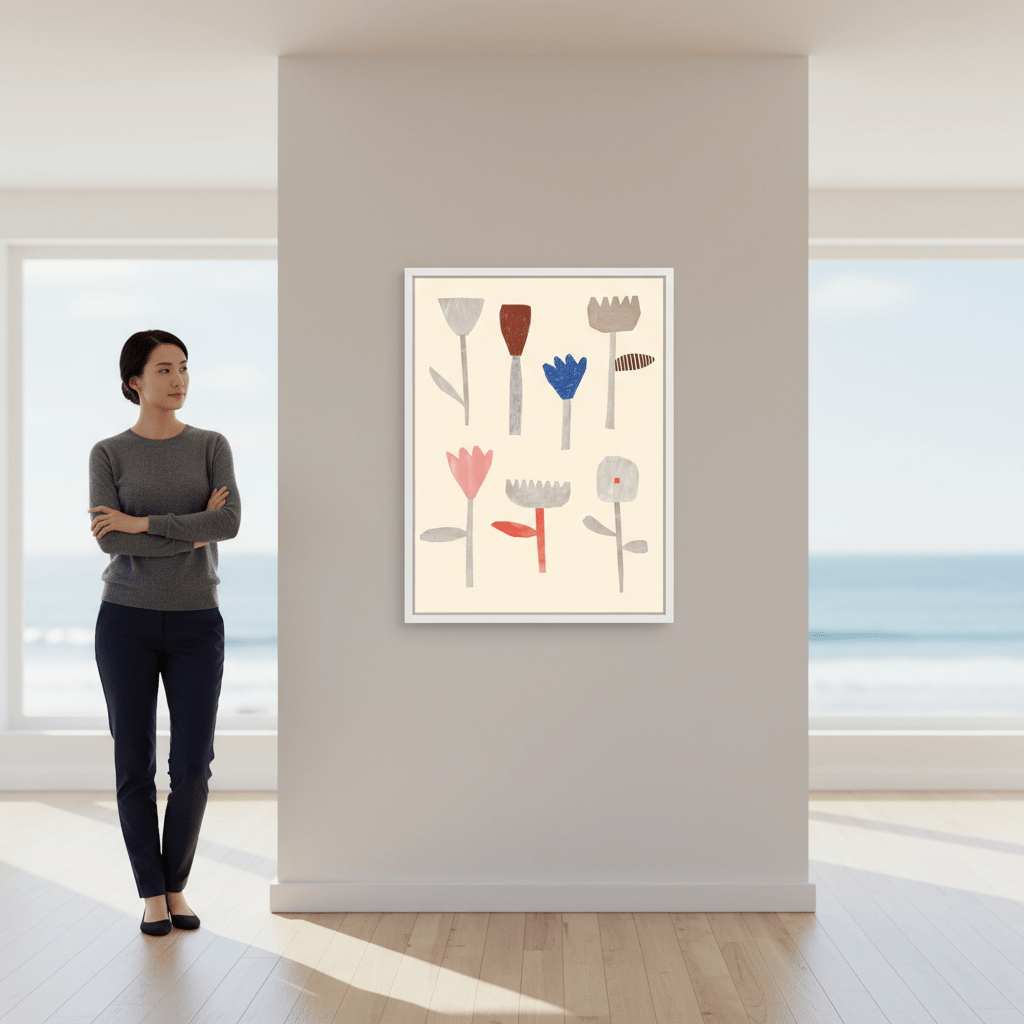 Collage Flowers by Silvia Visscher wall - art - picture - poster