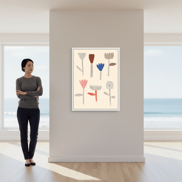 Collage Flowers by Silvia Visscher wall - art - picture - poster