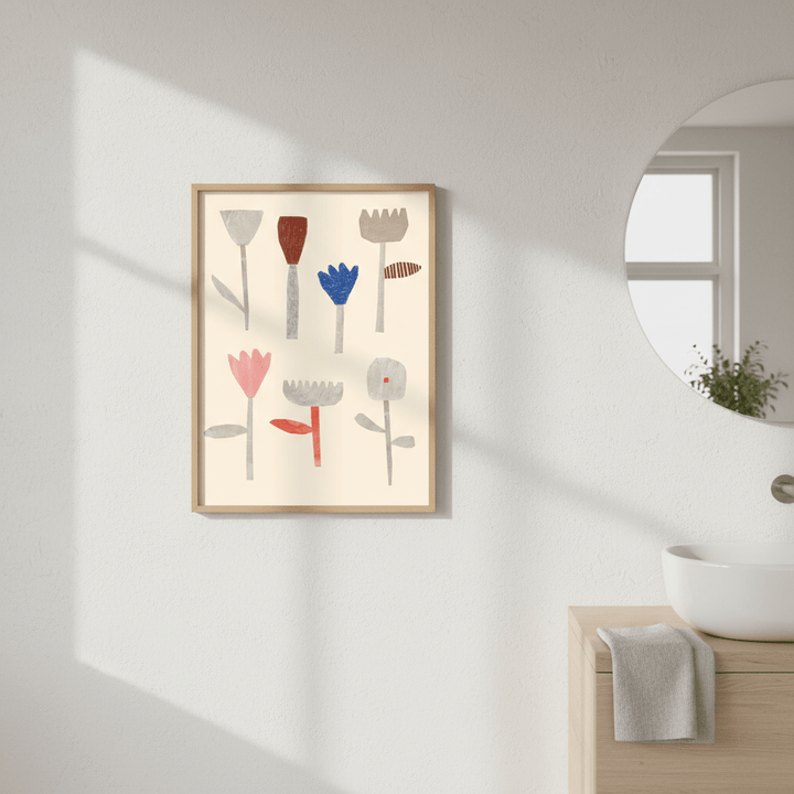 Collage Flowers by Silvia Visscher wall - art - picture - poster