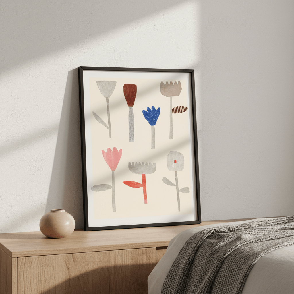 Collage Flowers by Silvia Visscher wall - art - picture - poster