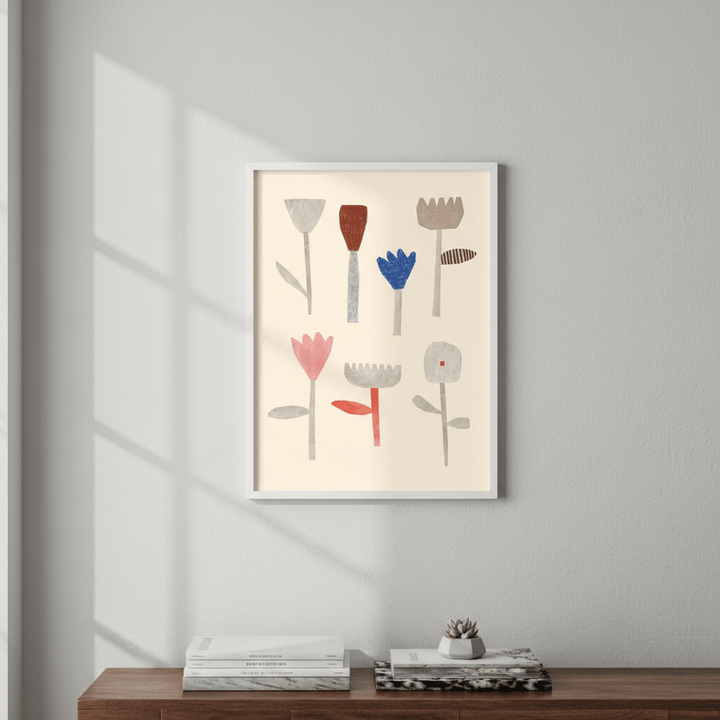 Collage Flowers by Silvia Visscher wall - art - picture - poster