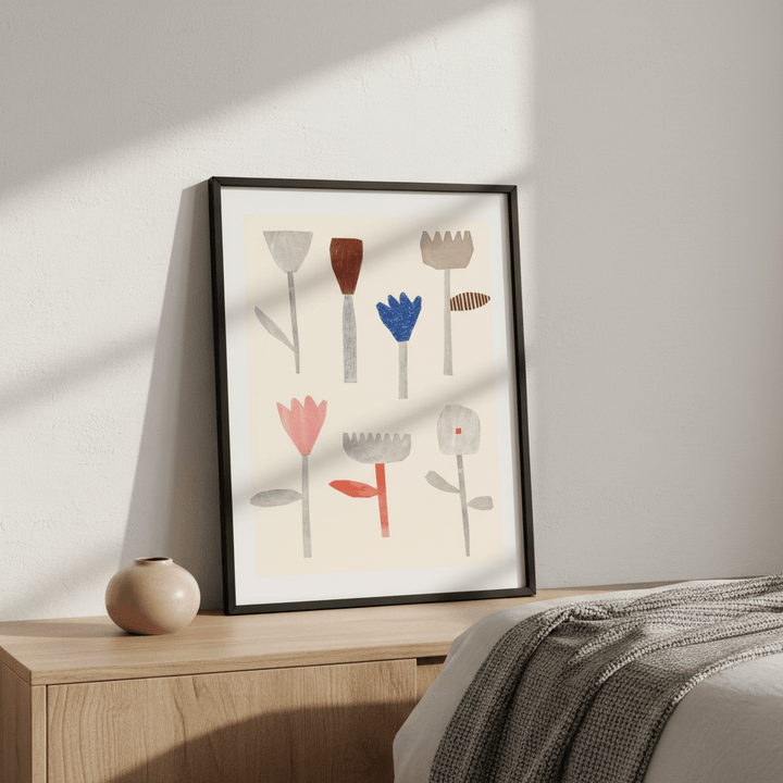 Collage Flowers by Silvia Visscher wall - art - picture - poster