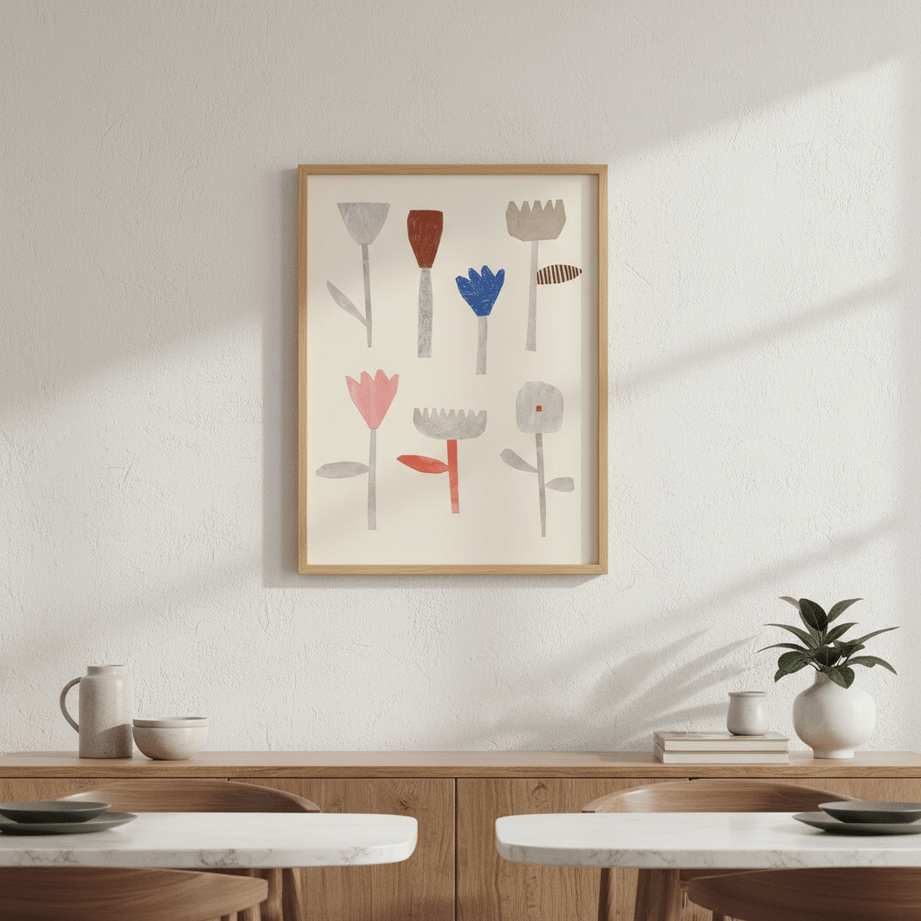 Collage Flowers by Silvia Visscher wall - art - picture - poster