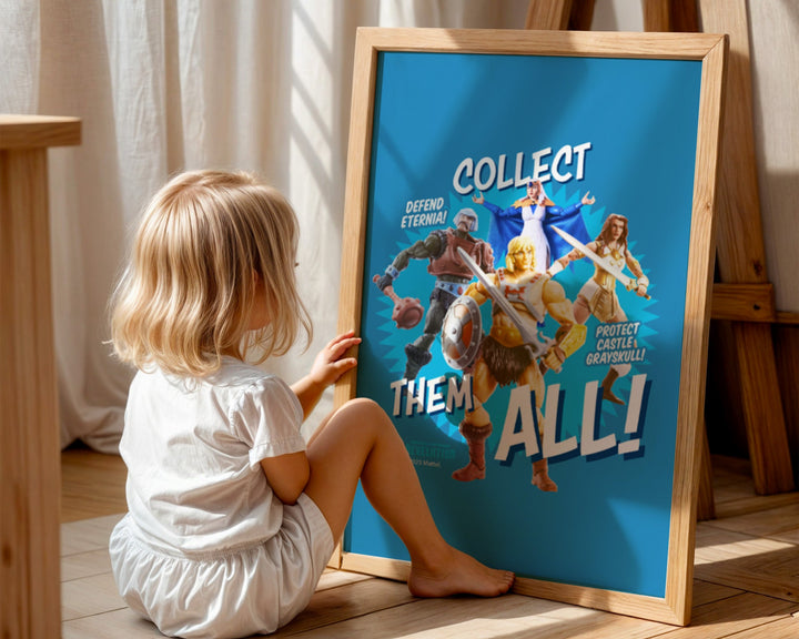 Collect Them All Retro Toy Box Masters of the Universe Print wall - art - picture - poster